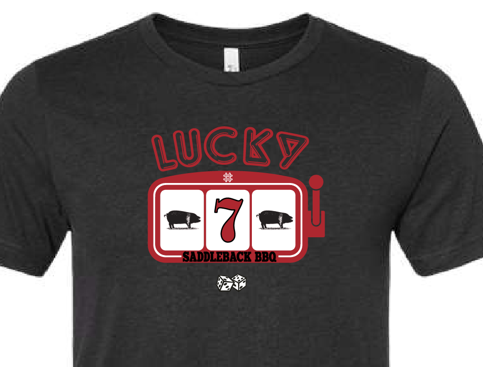 Lucky #7 Anniversary Shirt – Saddleback BBQ