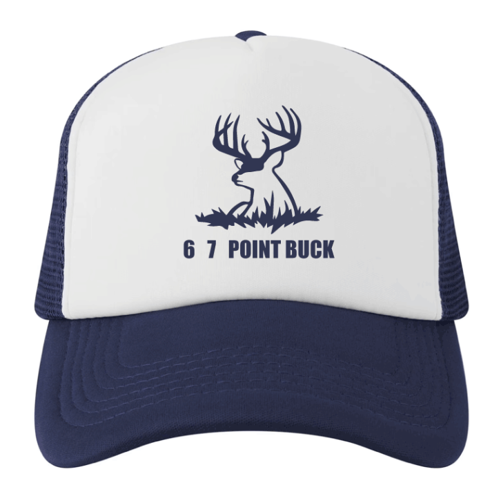 6-7 Point Buck Trucker Hat – Saddleback BBQ